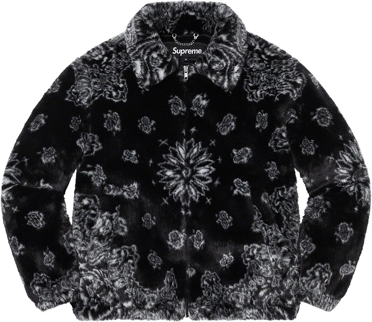 Bandana Faux Fur Bomber Jacket view 18